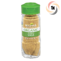 1x Shaker McCormick Gourmet Organic Rubbed Sage Seasoning | GMO Free | .75oz - £10.99 GBP
