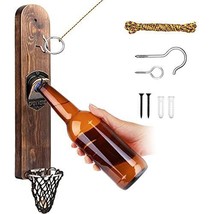 Hook and Ring Game, Wall Mounted Ring Toss Game for Adults with Bottle Opener - £39.16 GBP