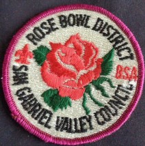 Vintage Rose Bowl District Sew-On Patch – Gently Used – VGC – COLLECTIBL... - £4.65 GBP