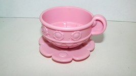  Fisher Price musical tea party set replacement pink cup saucer set - $5.93