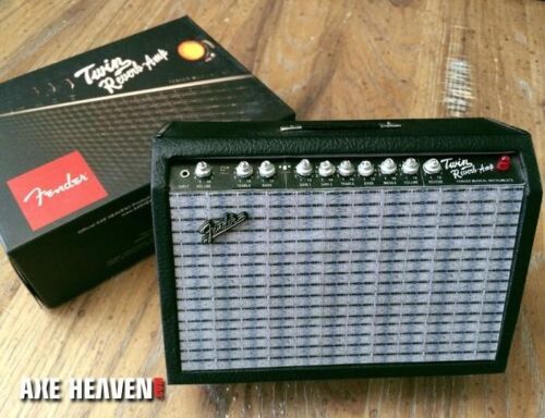 FENDER Twin-Reverb Miniature Guitar Amplifier 1:4 Scale Replica ~ AXE HEAVEN-...