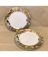Sakura Jungle Animals dinner plates set of 3 Stephanie Stouffer disconti... - $25.00