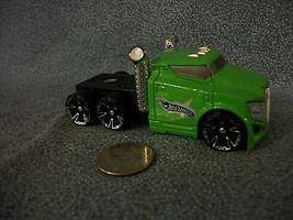 Hot Wheels Mattel Semi Truck Cab Green China 4" Long - $3.90