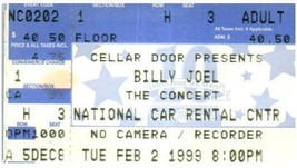 Vintage Billy Joel Ticket Stub Febbraio 2 1999 Uniondale New York - $45.40