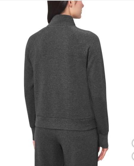 Mondetta Womens Jacket Black Full-Zip Fleece Pockets Relaxed Fit Heavyweight Item image 2
