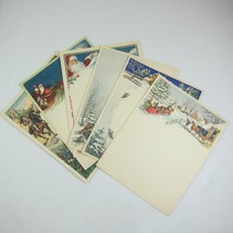 6 Holiday Stationery Salesman Sample Letterheads Goes Lithography Vintag... - £19.65 GBP