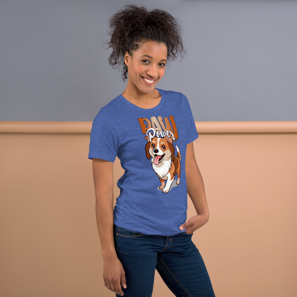 Unisex T-Shirt – Paw Power Heather True Royal Item image 6