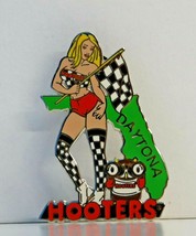 Hooters Sexy Racing Checker Flag Girl Hootie Daytona Florida Fl Lapel Pin - £19.66 GBP