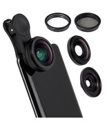 4 In 1 Professional Phone Camera Lens Kit Clip On For Iphone Samsung Sma... - £17.57 GBP