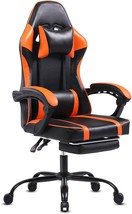 Gaming Chair, Ergonomic Video Game Chair For Adults, Comfortable, Orange - £113.78 GBP