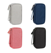 Tech Travel Organizer + Cord Keepers Extra Zip Case Wristlet Electronics NEW - £8.21 GBP