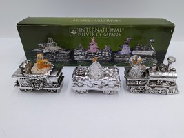 Vintage International Silver Company Silver Plated Christmas Train Light up - £28.52 GBP