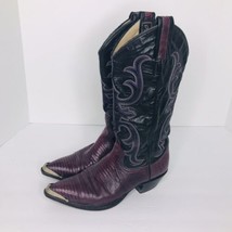Vintage Larry Mahan Handcrafted Leather Western  Boots Womens 260 Size 6 Texas - £63.26 GBP