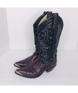 Vintage Larry Mahan Handcrafted Leather Western  Boots Womens 260 Size 6... - £63.03 GBP