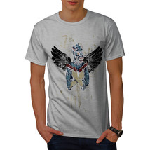 Wellcoda Evil Angel Gun Fantasy Mens T-shirt, Yakuza Graphic Design Printed Tee - £14.58 GBP+