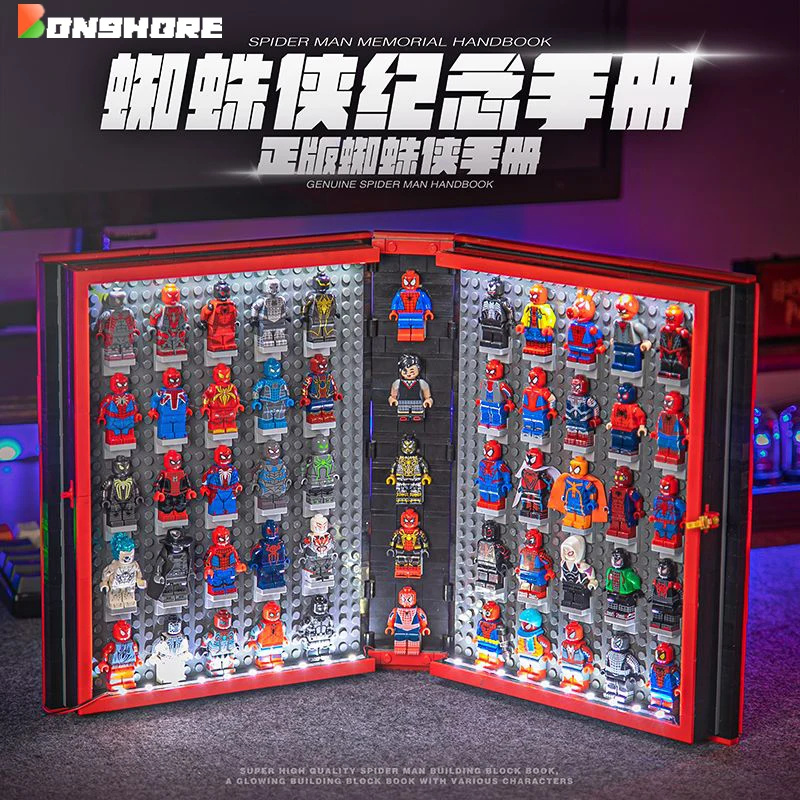 Full Set Of Commemorative Manuals For The Building Block Spider Man Series Pvc - £208.74 GBP+