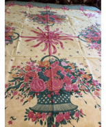 Lot 5 Tablecloths garden party spring summer baskets flowers 3 April Cor... - $156.42