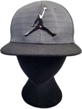 Jordan Air Jumpman Trucker Hat Cap Youth Size 4/7 Gray Monogram Logo Snapback - £10.74 GBP