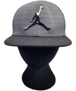 Jordan Air Jumpman Trucker Hat Cap Youth Size 4/7 Gray Monogram Logo Sna... - $13.44