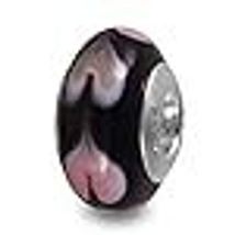 Galaxy Gold GG 925 Sterling Silver Genuine Murano Glass Charm, Rainbow H... - $18.80