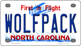 Wolfpack North Carolina Novelty Mini Metal License Plate Tag - £11.72 GBP