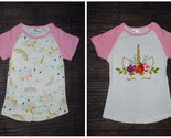 NEW Boutique Unicorn Girls Short Sleeve Shirt Lot Size 5-6 - $12.99