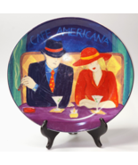 SANGO CAFE AMERICANA 98 4911 Oval Platter / Plate 11.25” x 10.5” Martini... - €16,68 EUR