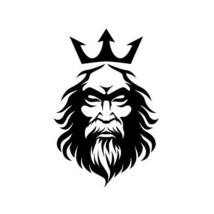 2x Neptune Poseidon Ancient Greek Roman Sea God Decal Sticker Different ... - $80.48 MXN+