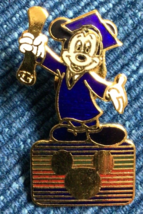 Vtg 1990s Disney Channel Cast Member Mickey Mouse Graduate Pin Graduatio... - $14.46