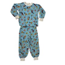 Vtg 70s Carter&#39;s Walt Disney Mickey Goofy Cartoon Pajamas Youth Boys  Sz 6 - $29.70