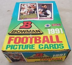 1991 Bowman Football Trading Cards Lot Unopened Wax Packs - $59.40