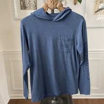 Vineyard Vines Edgartown Performance Tshirt Hoodie Logo Blue S - $334.80 MXN