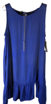 New AGB Womens LARGE Shift Dress Sleeveless Semi Sheer - AC - $14.77