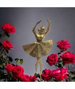Rare 1940/50s Retro Coro Gold Tone Swan Lake Ballerina Brooch - €54,84 EUR