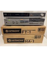 Lot Hitachi HA-1 Stereo Amplifier &amp; FT-1 AM/FM Stereo Tuner In Boxes - $245.02