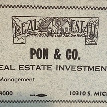Pon &amp; Co Ink Blotters Vintage Chicago Illinois Real Estate Investment Co... - $8.90