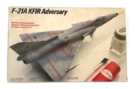 NEW Sealed 1988 1:72 F21-A KFIR Adversary Model Airplane Kit Testors/Ita... - $34.60
