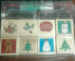 Christmas Rubber Stamp Set 20 pieces New NIB - £11.75 GBP