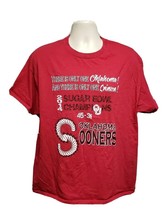 2014 Oklahoma University Sooners Sugar Bowl Champions Adult Burgundy XL TShirt - £11.59 GBP