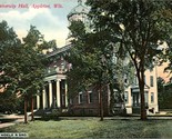 Vtg Postcard c 1908 - University Hall Appleton Wisconsin - Unused - Woel... - $5.89