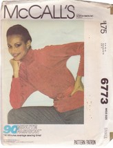 McCALL&#39;S PATTERN 6773 SIZE SMALL 10-12  MISSES&#39; TOP - $3.00