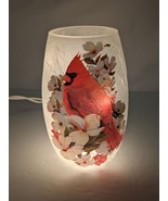 Stony Creek - 5&quot; Lighted Vase - Cardinal/Dogwood - £17.24 GBP