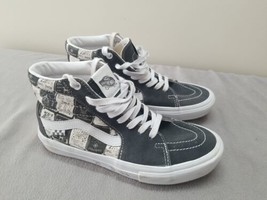 Vans Off The Wall Grey White Skate Shoes Size 6.5 Mens (C7) - £15.83 GBP