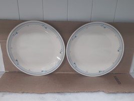 Corelle Country Violets Dinner Plate Beige, Set of Two, Floral Dinnerware, Vtg  - £9.27 GBP