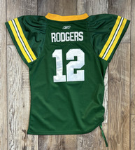 Aaron Rodgers #12 Green Bay Packers Reebok Green  - Ladies Size Large - £23.36 GBP