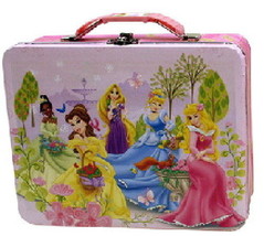 Walt Disney Princesses Large Carry All Tin Tote Lunchbox Style A NEW UNUSED - $11.64