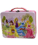 Walt Disney Princesses Large Carry All Tin Tote Lunchbox Style A NEW UNUSED - £9.11 GBP