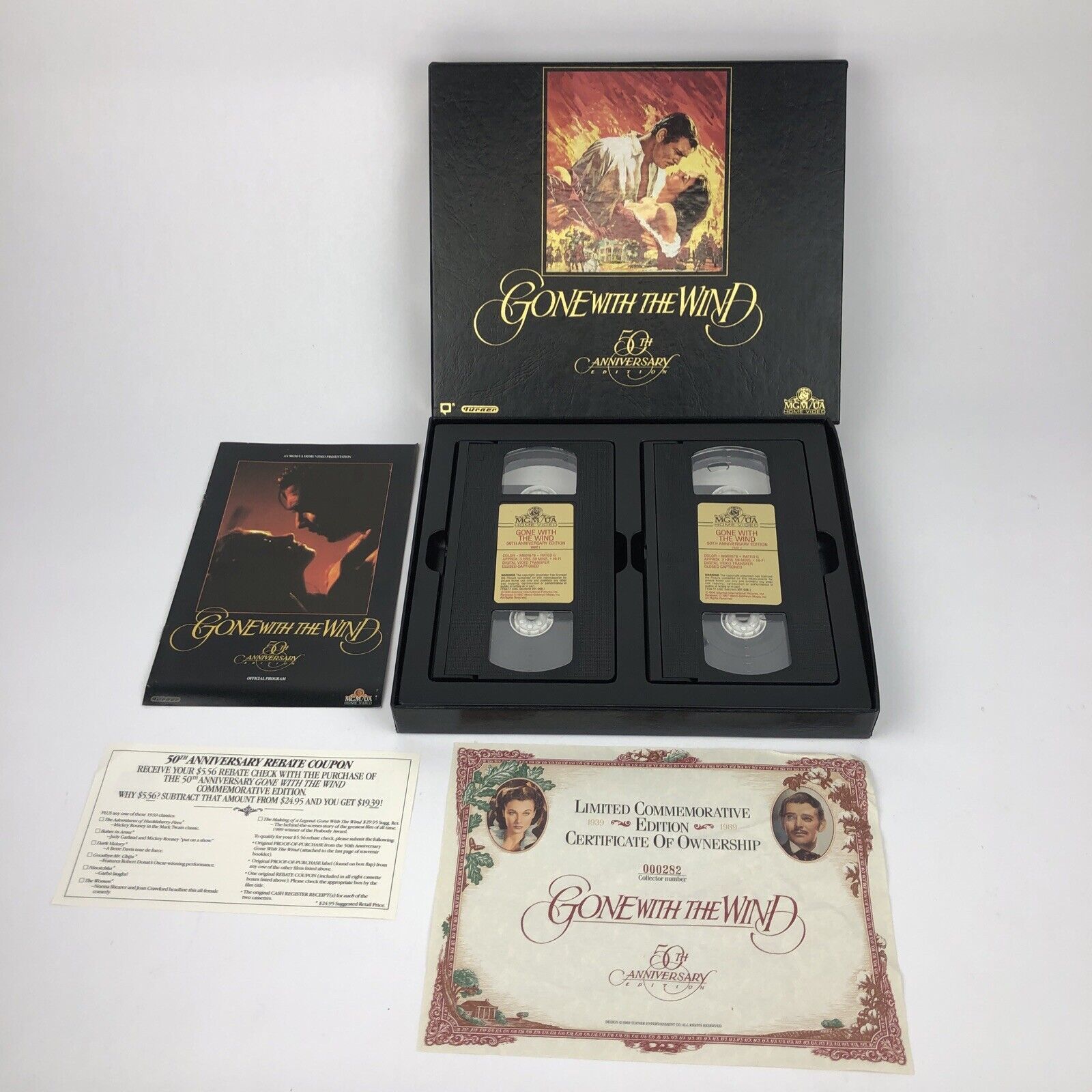 Primary image for Gone With the Wind Vintage Collectibles (VHS, 2-Tape Set) 50th Anniversary Edit