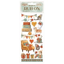 Stamperia Rub-On 4&quot;X8.5&quot;-Suitcases, All Around Christmas DFLRB41 - €7,42 EUR