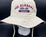 USS ALABAMA Bucket Hat BB-60 Navy 1942 Fishing Floppy Cap Military Khaki... - £11.54 GBP